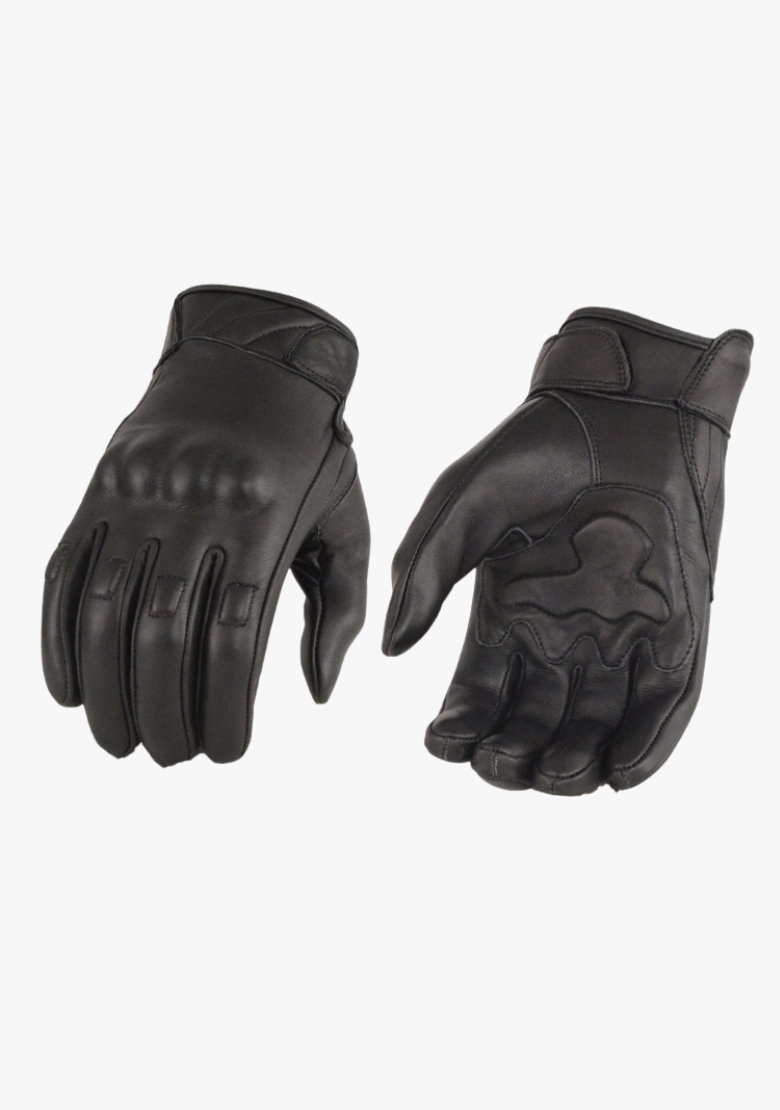 GCL Hardknuckle Leather Gloves with carbon kevlar knuckles