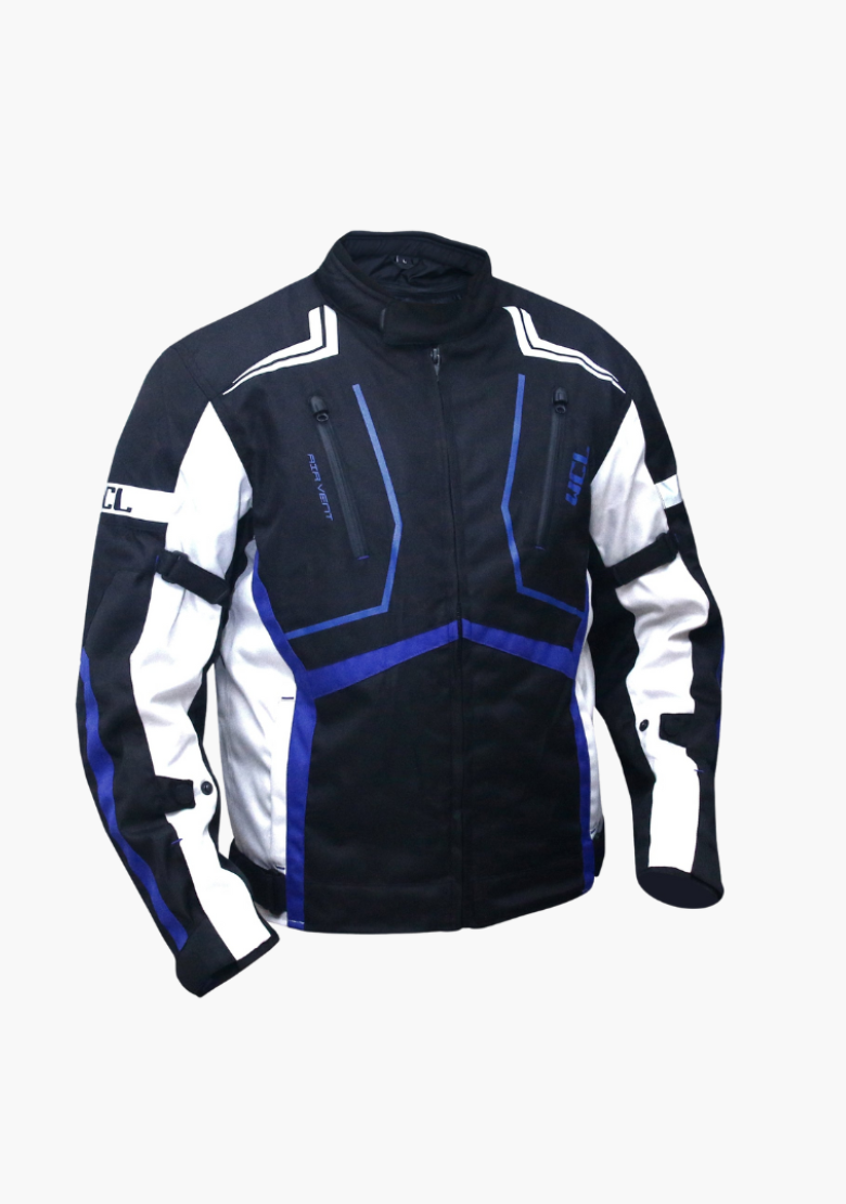 GCL Invader Armoured Motorcycle Cordura Jacket - Blue