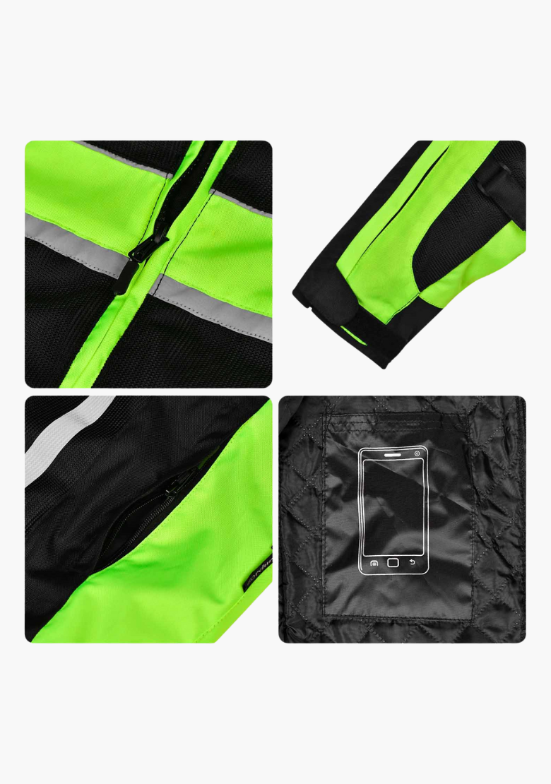 GCL Air Collection Armoured Textile Jacket - High Vis