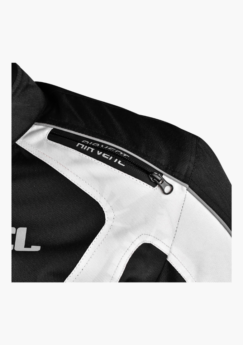 GCL Conqueror Armoured Motorcycle Textile Jacket - Grey