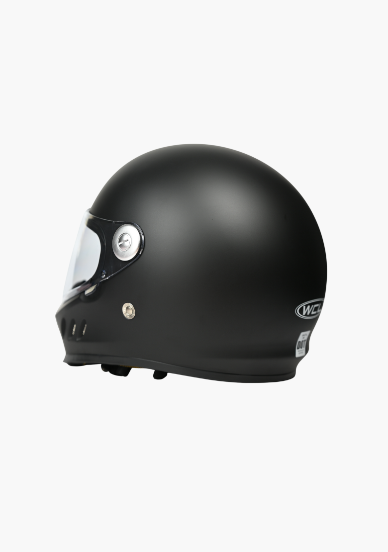 GCL 788 Full Face Motorcycle Helmet -  Quick Release Buckle, AS/NZS and ECE Approved - Mattblack