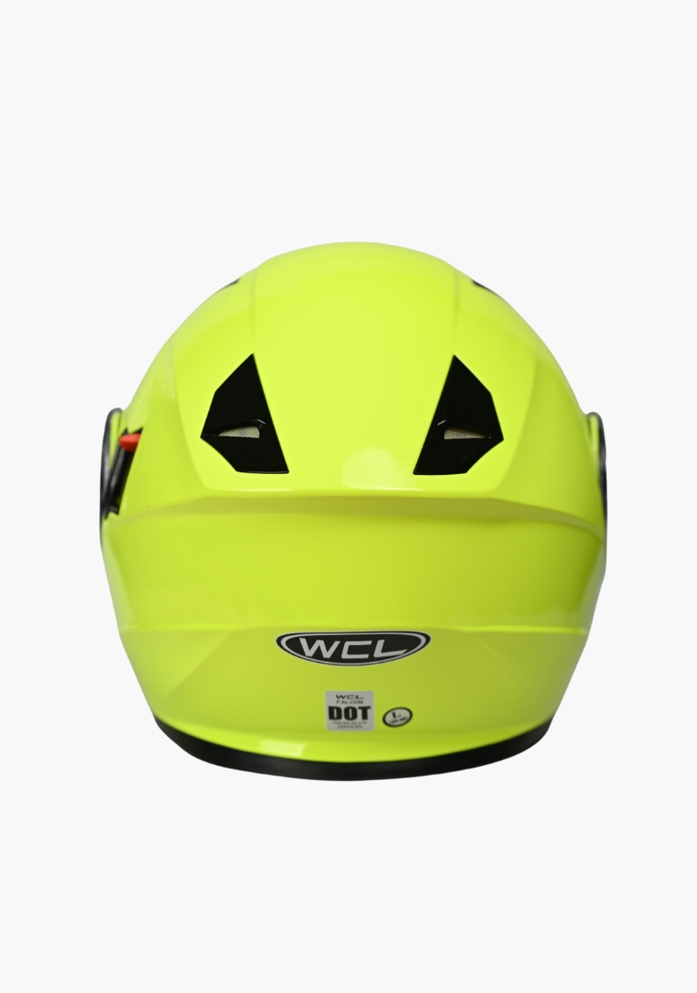 GCL Modular Full Face Motorcycle AS/NZS Certified Helmet with Double Lens Visor - High Visibility