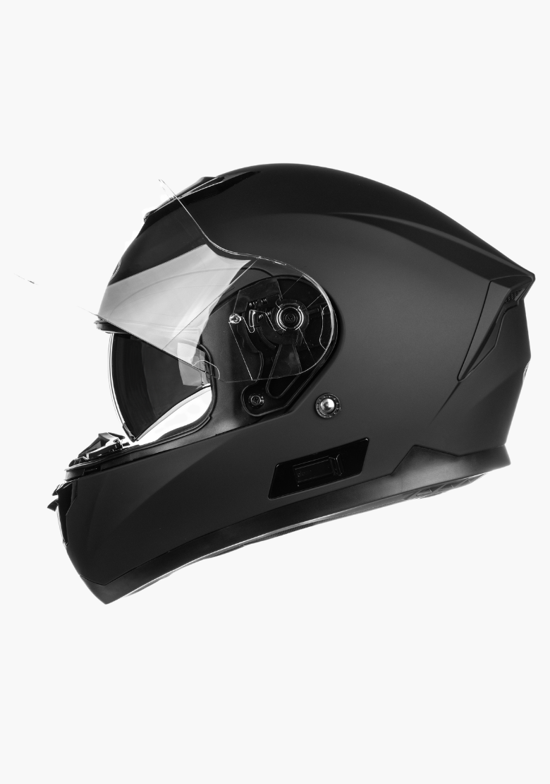 GCL Raider Full Face Motorcycle Helmet - Drop Down Tinted Visor, Quick Release Buckle, AS/NZS and ECE Approved