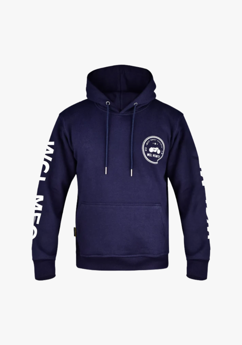 WCL Armoured Kevlar Lined Motorcycle Riding Hoodie w/t CE Level 1 Armor - Navy Blue (Copy) WCL Helmet