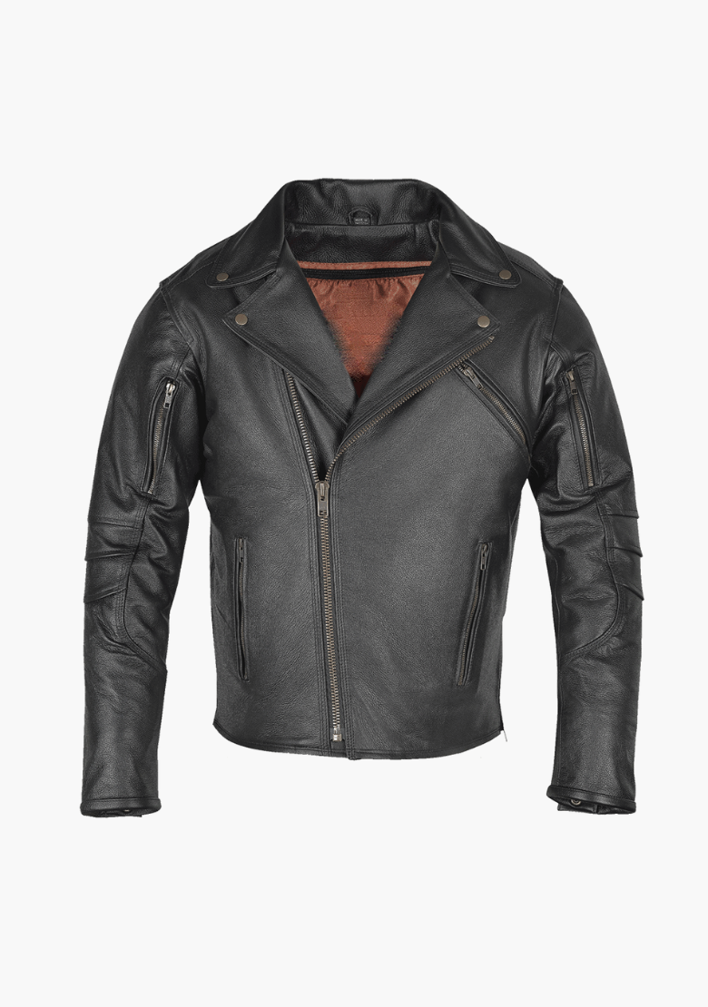 GCL Premium Beltless Leather Classic Jacket With Dual Gun Pockets & Zip Out Liner