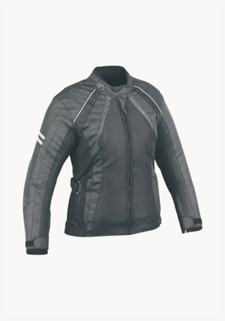 GCL Black Ladies Waterproof Motorcycle Textile Jacket w/t Zip Out Liner