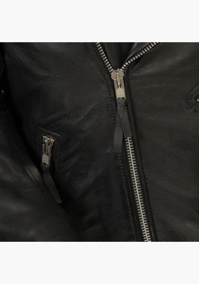 GCL Premium Leather Classic Brando Style Motorcycle Jacket