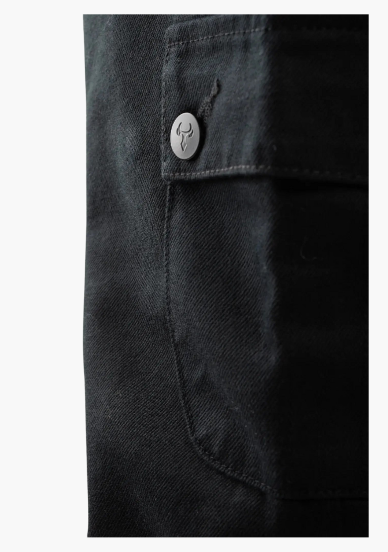 MENS TACTICAL RANGER BLACK EASY KEVLAR LINED RIDING PANTS - Bull-it X GCL