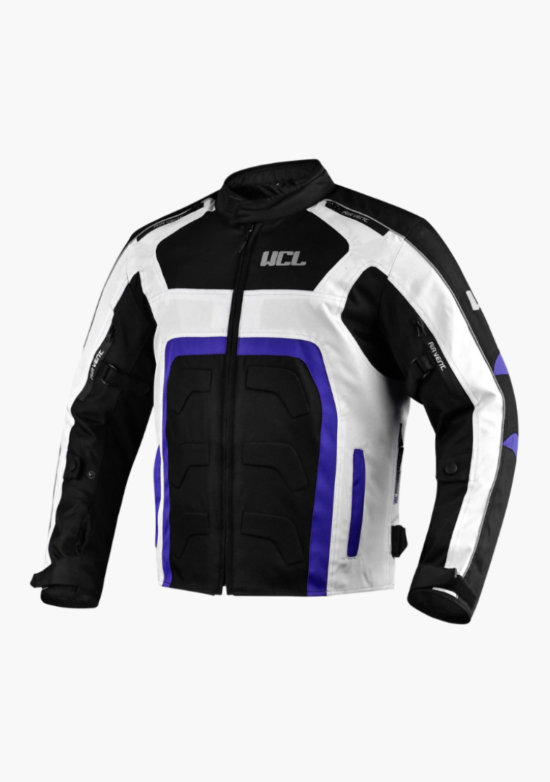 GCL Conqueror Armoured Motorcycle Textile Jacket - Blue