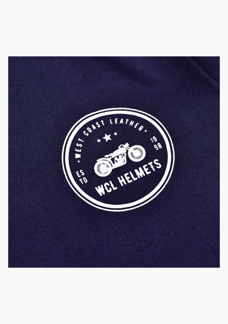 WCL Armoured Kevlar Lined Motorcycle Riding Hoodie w/t CE Level 1 Armor - Navy Blue (Copy) WCL Helmet