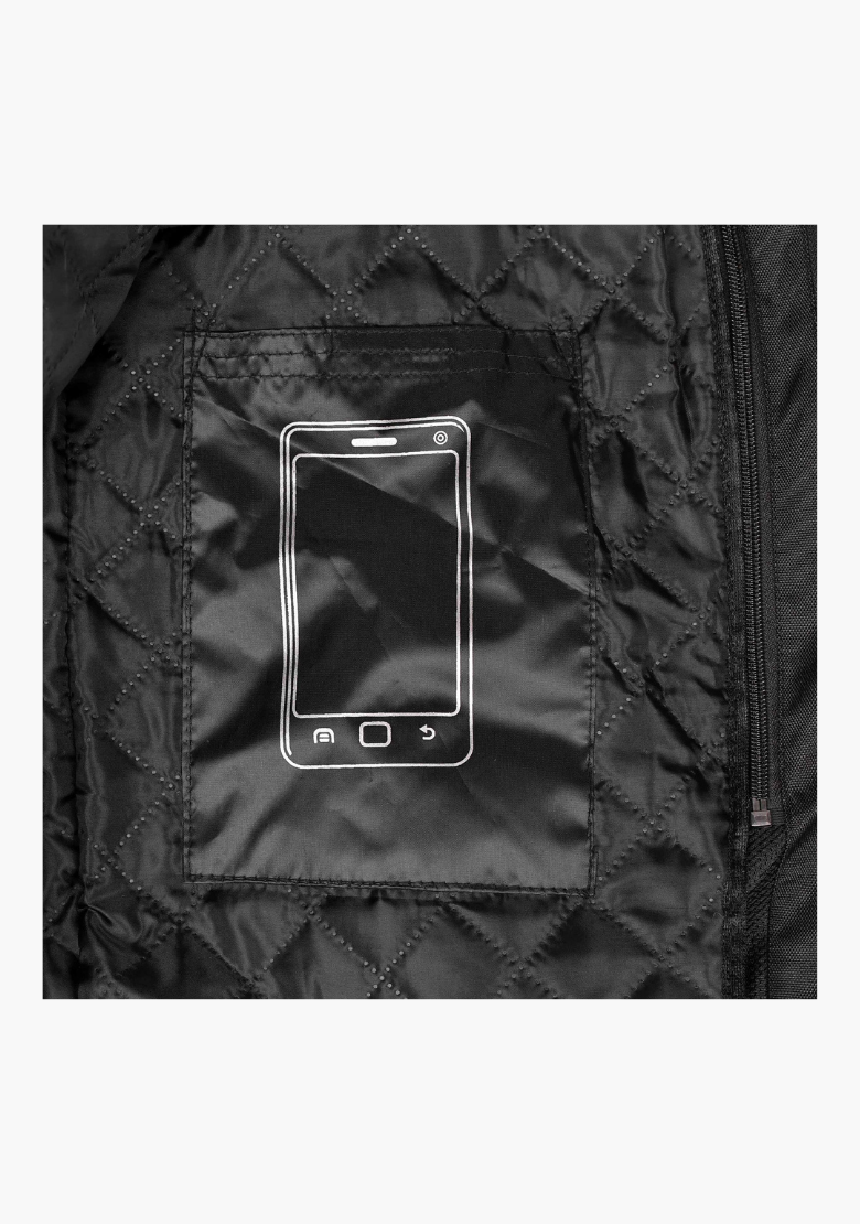 GCL Conqueror Armoured Motorcycle Textile Jacket - Black