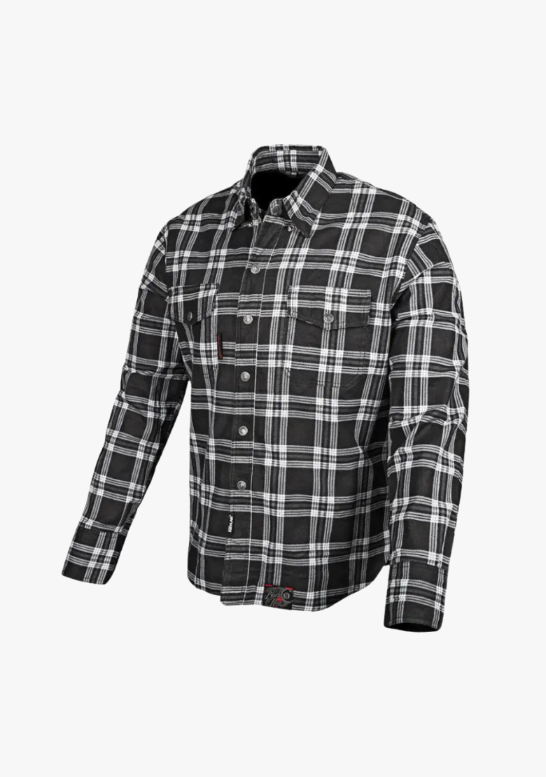 WCL Flannel Kevlar Black 9 Moto Shirt