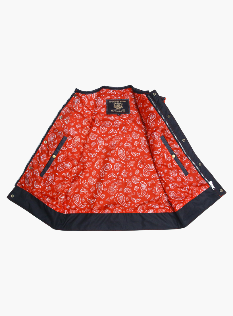 GCL Leather Club Vest w/t Red Lace