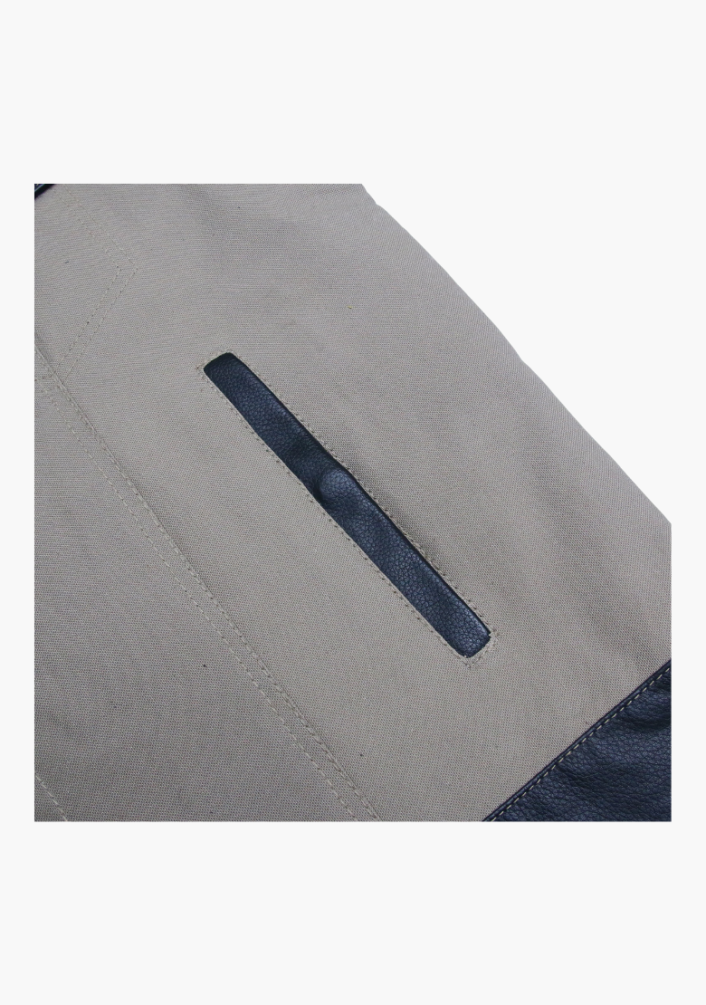 GCL Hybrid Canvas Leather Club Vest w/t White Canvas