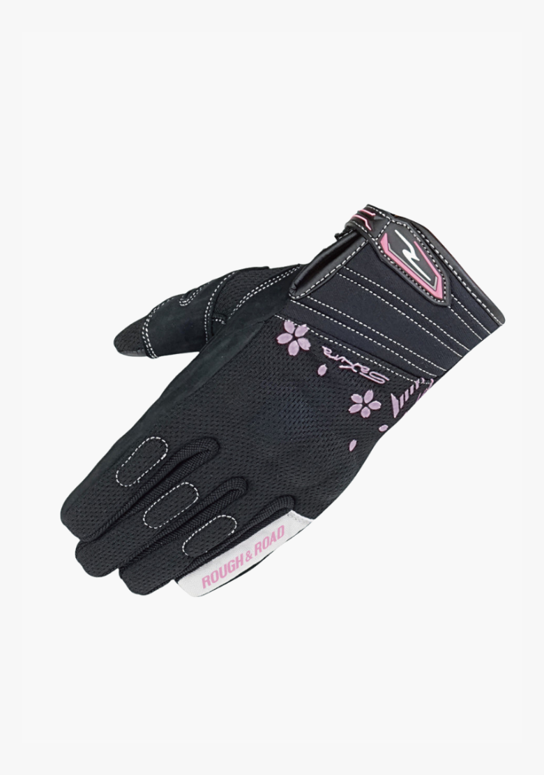 Light Motorcycle Gloves with Armour - Pink