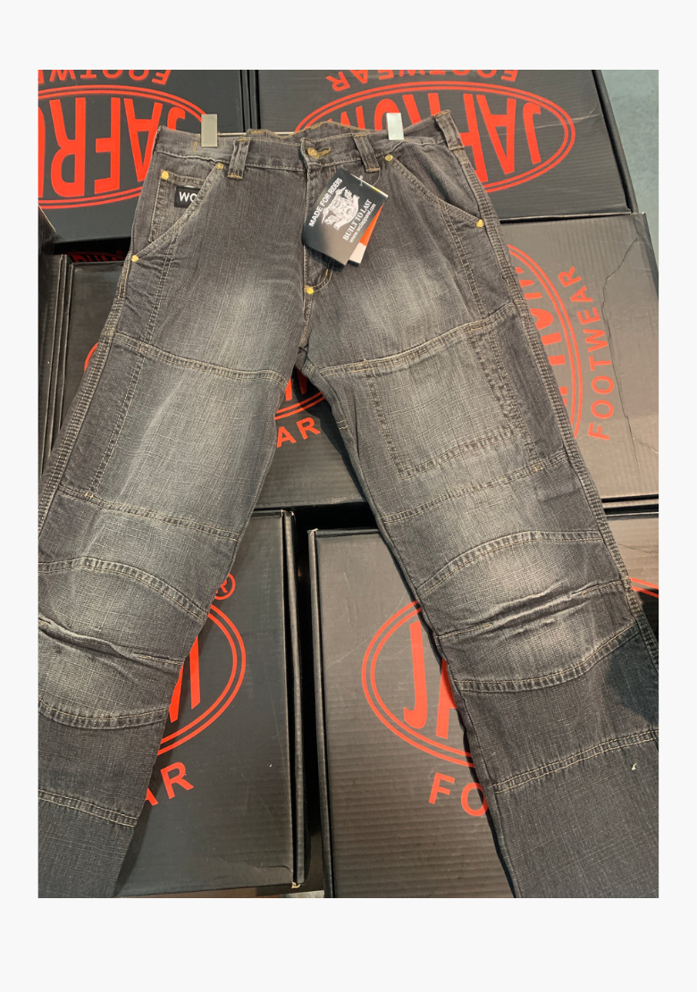 GCL Motorcycle Riding Kevlar Lined Jeans - Black