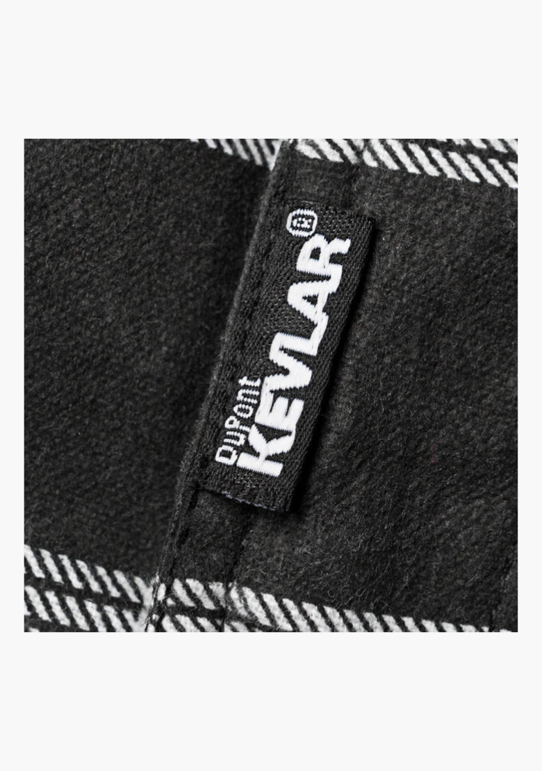 WCL Armoured Kevlar Lined Motorcycle Riding Hoodie w/t CE Level 1 Armor - White WCL Helmet