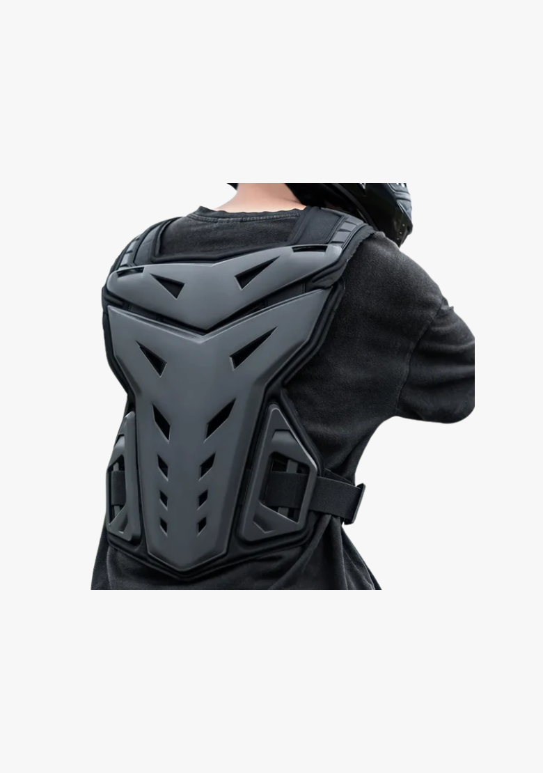 WCL Motorcycle Armor Vest Back Protector Motorcycle Riding Chest Armor - White