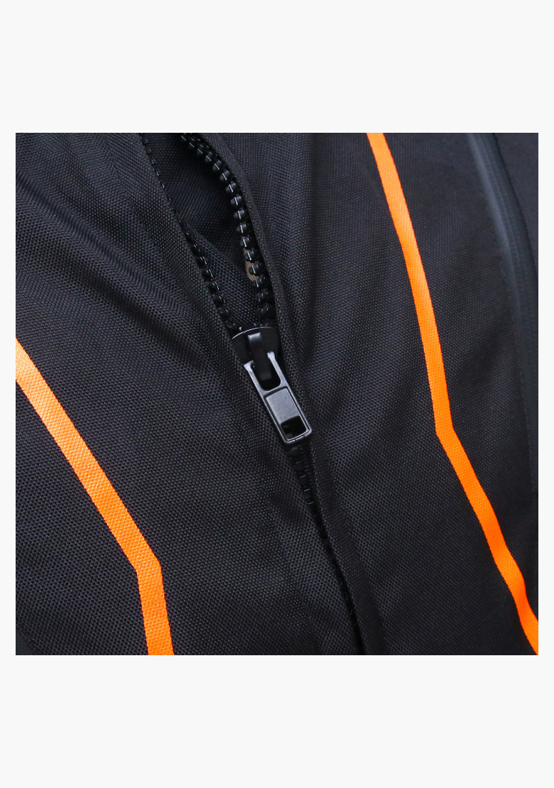 GCL Invader Armoured Motorcycle Textile Jacket - Orange