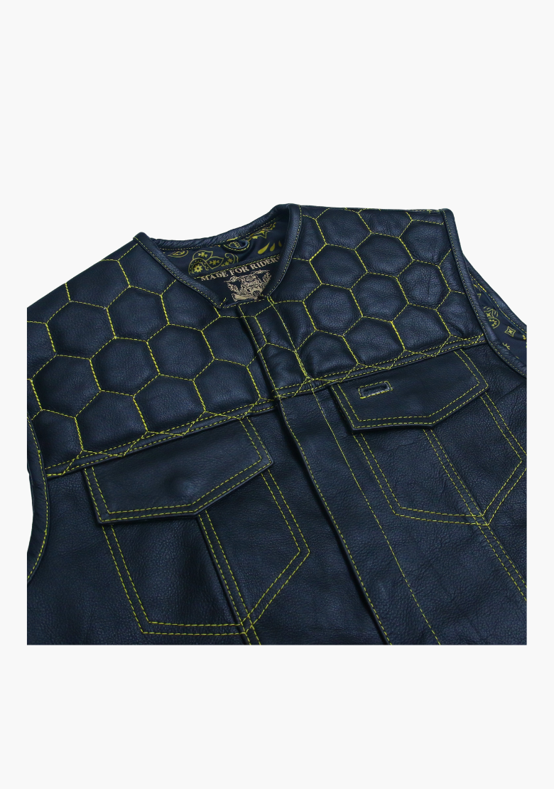 WCL Leather Club Vest w/t Mellow Design