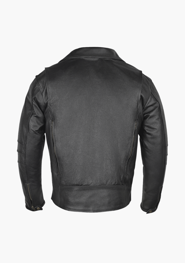 GCL Premium Beltless Leather Classic Jacket With Dual Gun Pockets & Zip Out Liner