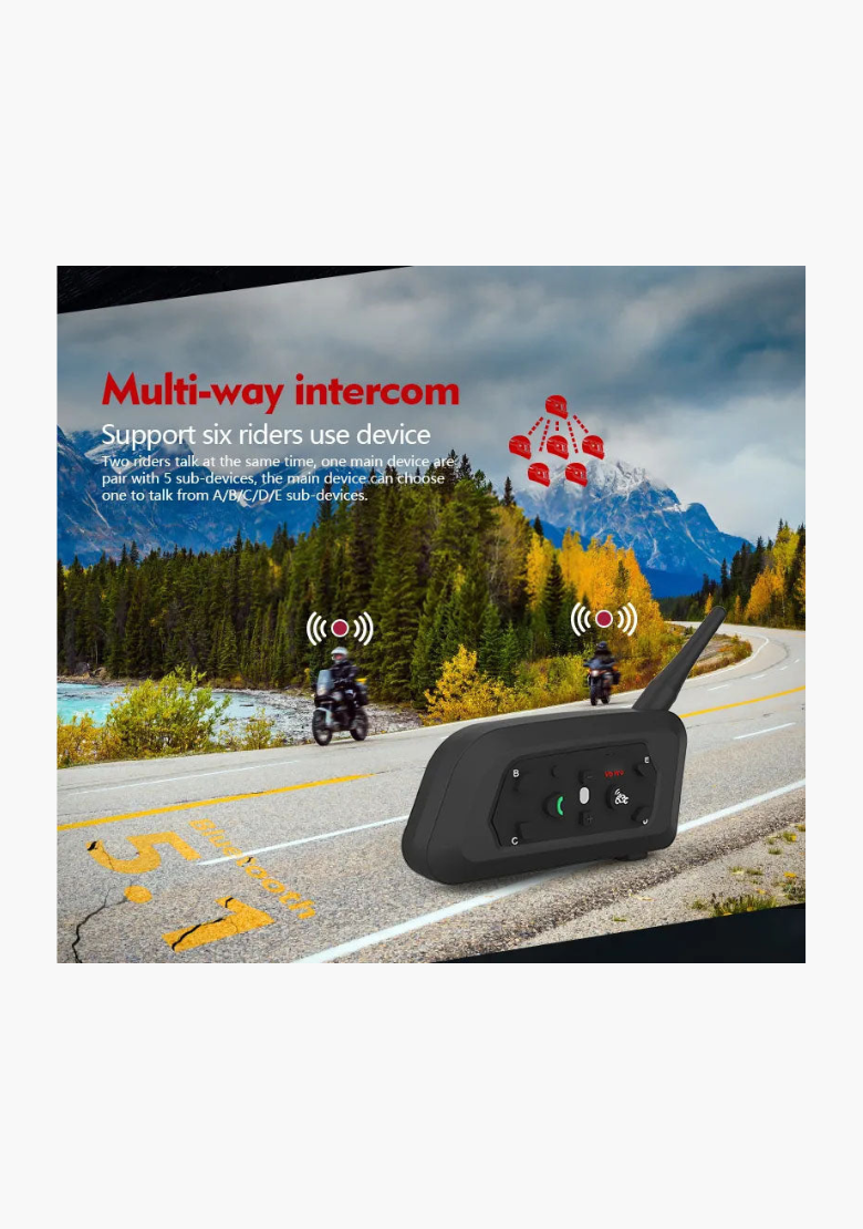 Motorcycle Waterproof Wireless Bluetooth System
