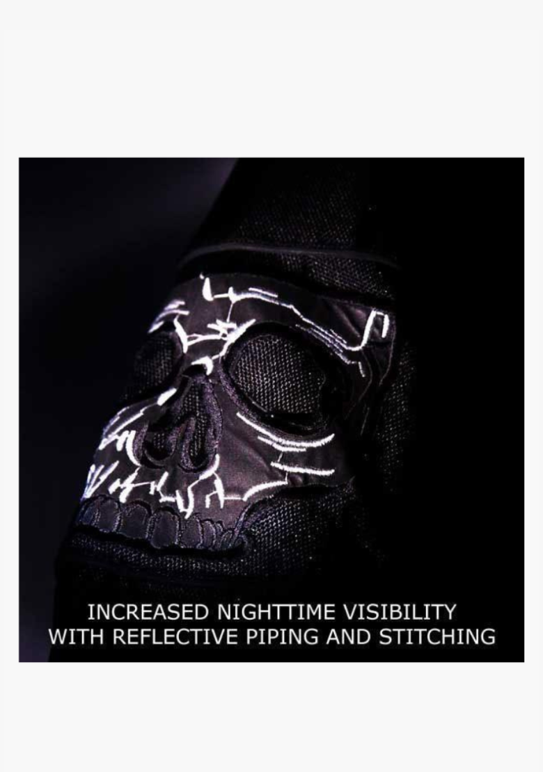 GCL Reflective Skull Textile Motorcycle Jacket