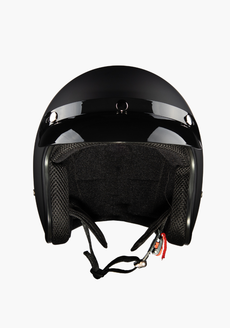 GCL Classic 3/4 Style Motorcycle Helmet Matte Black