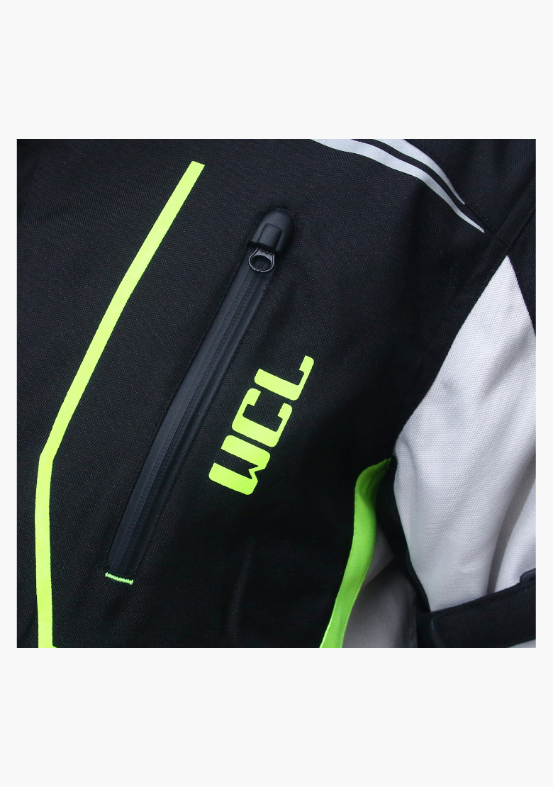 GCL Invader Armoured Motorcycle Textile Jacket - Green