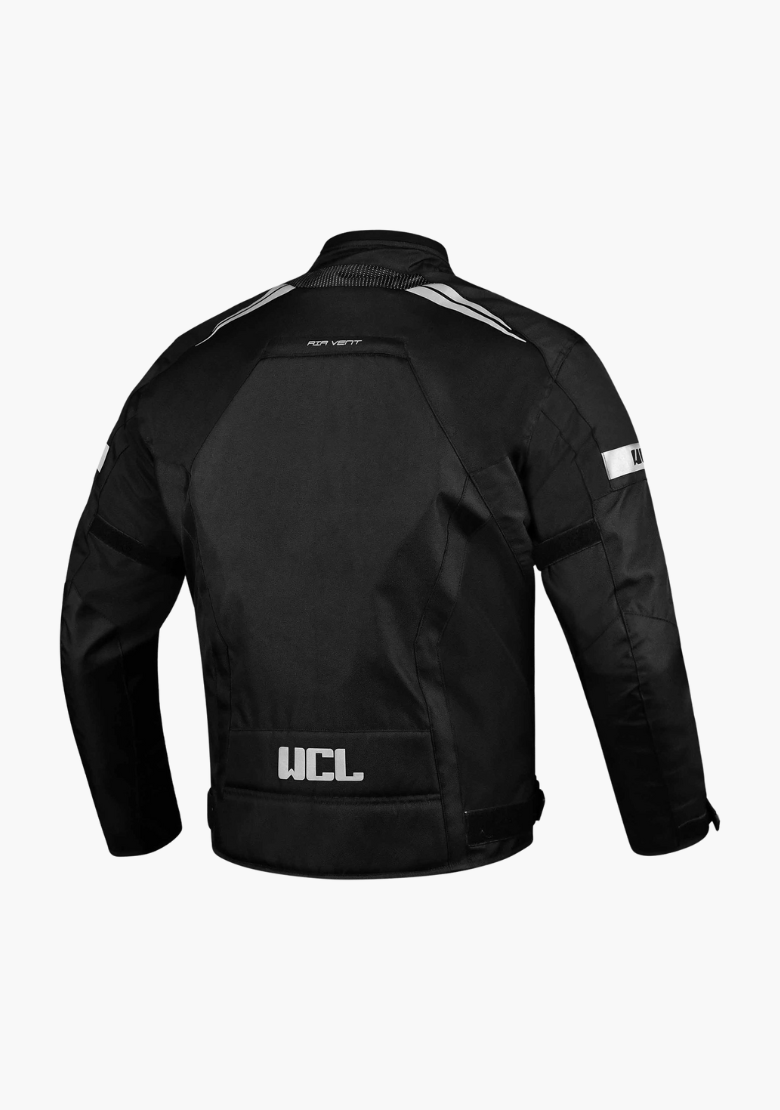WCL Invader Armoured Motorcycle Textile Jacket - Black