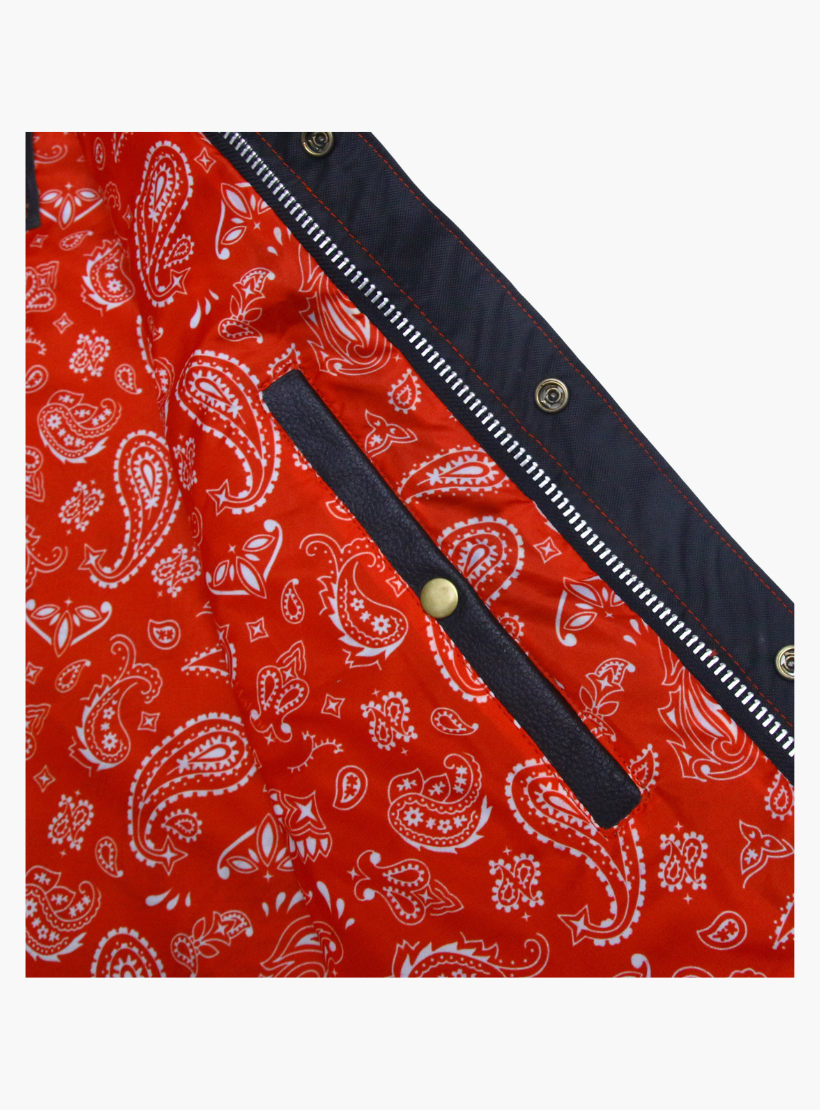 GCL Leather Club Vest w/t Red Lace