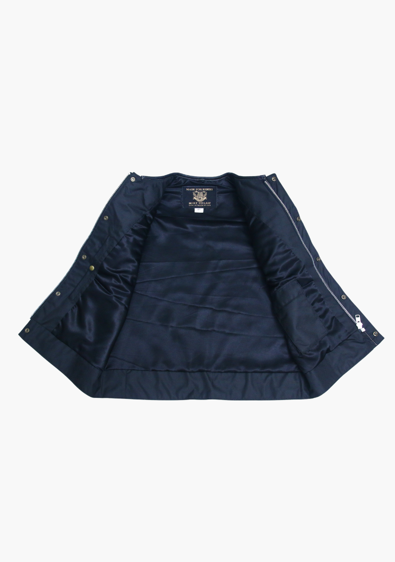 GCL Hybrid Canvas Leather Club Vest w/t White Canvas