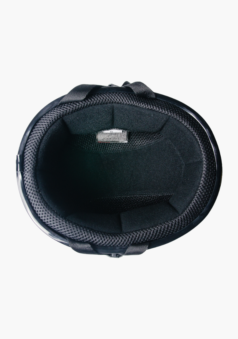 GCL Lightest and Smallest AS/NZ German Motorcycle Half Helmet- Gloss Black