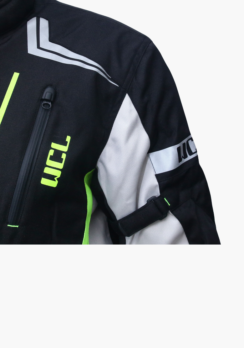 GCL Invader Armoured Motorcycle Textile Jacket - Green