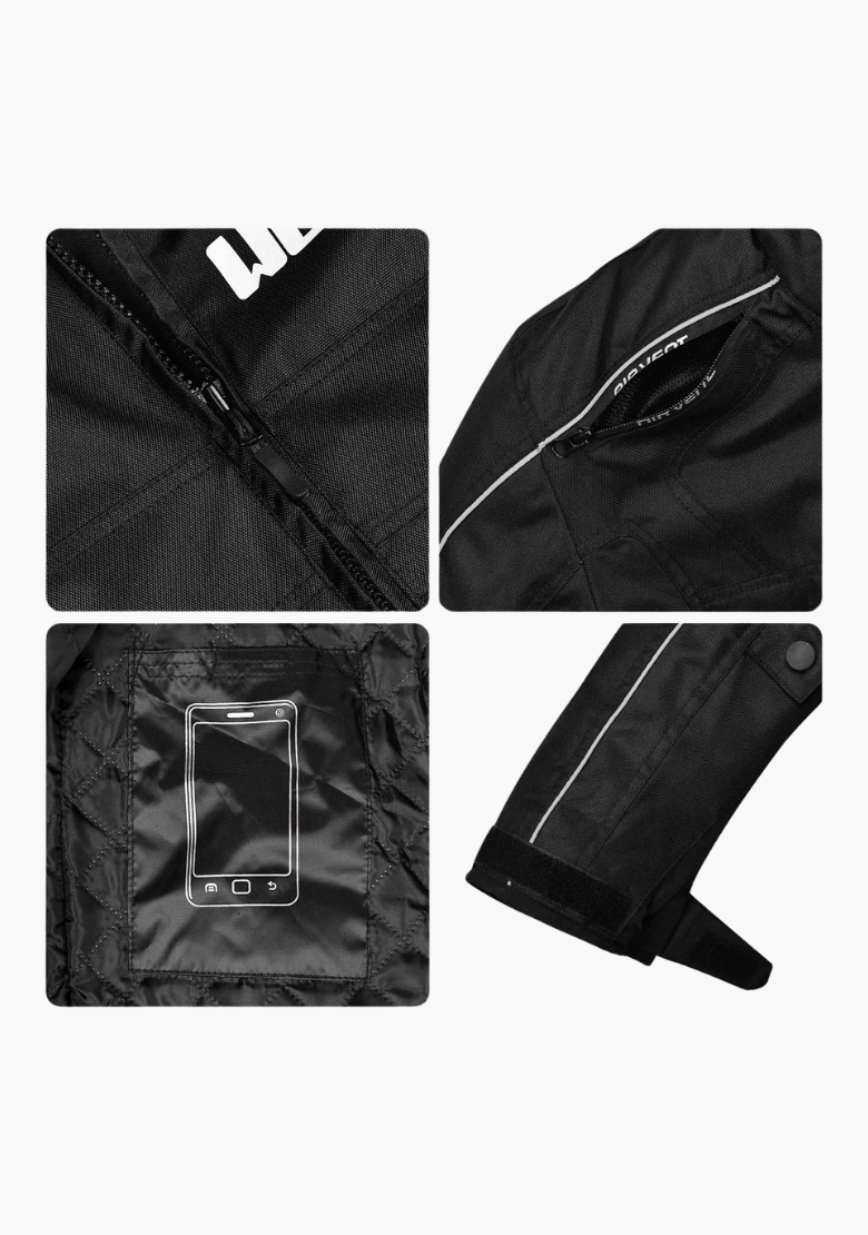 GCL Conqueror Armoured Motorcycle Textile Jacket - Black