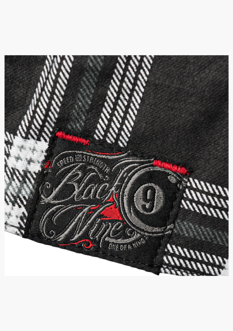 WCL Flannel Kevlar Black 9 Moto Shirt