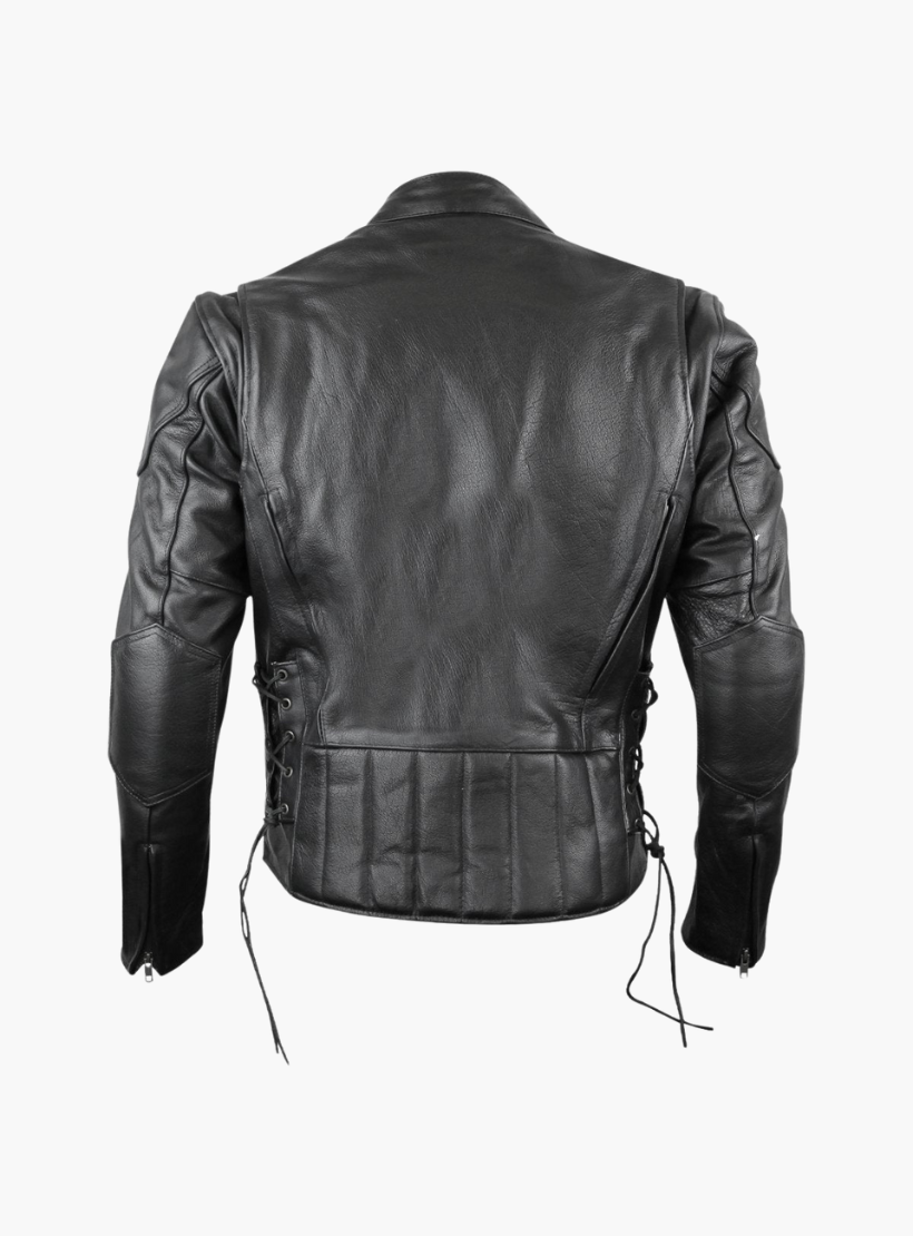 GCL Cowhide Leather Classic Vented Racer Jacket