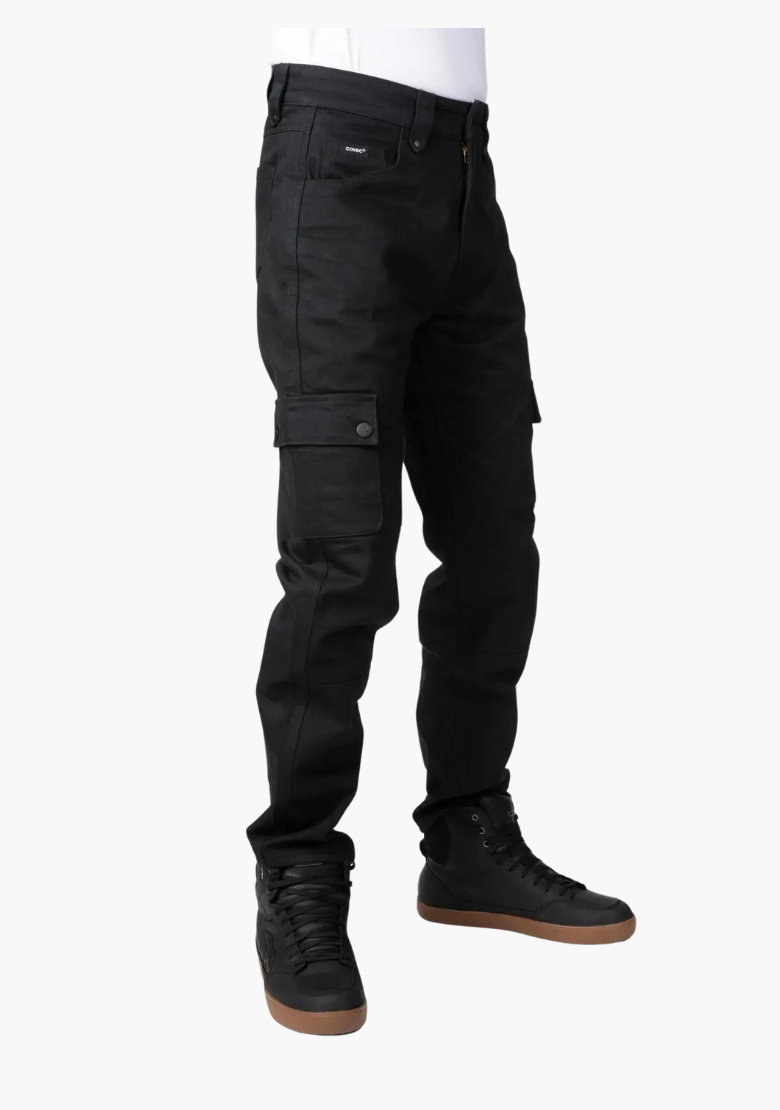 MENS TACTICAL RANGER BLACK EASY KEVLAR LINED RIDING PANTS - Bull-it X GCL