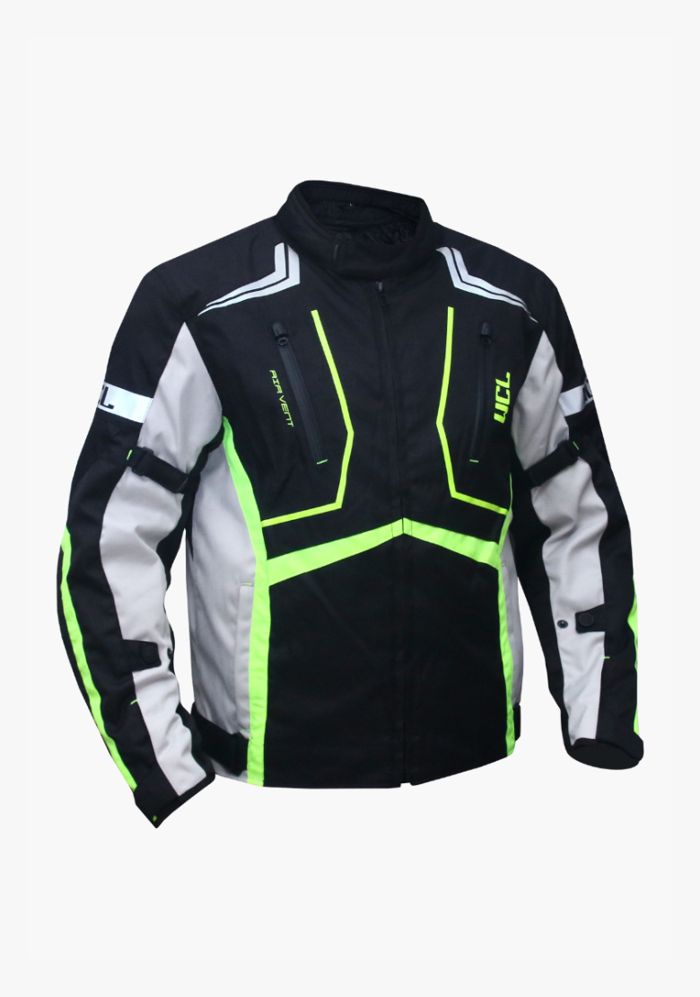 GCL Invader Armoured Motorcycle Textile Jacket - Green