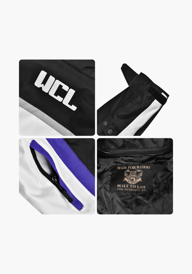 GCL Conqueror Armoured Motorcycle Textile Jacket - Blue