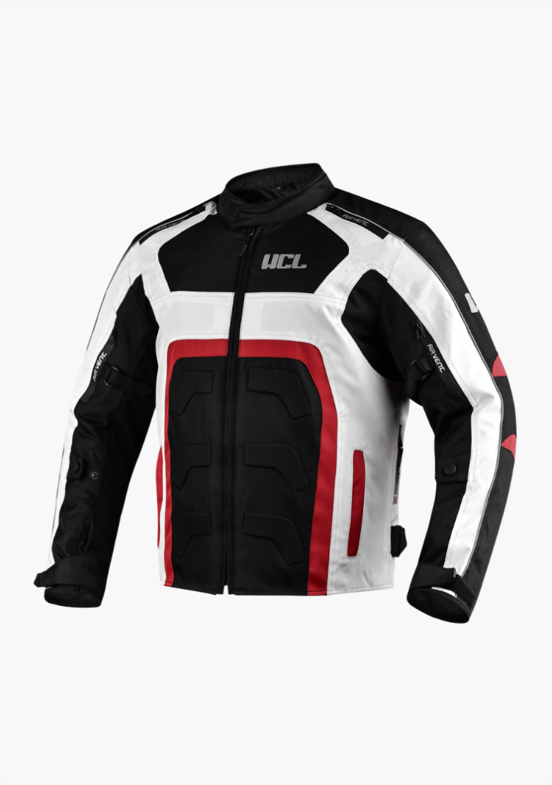 GCL Conqueror Armoured Motorcycle Textile Jacket - Red