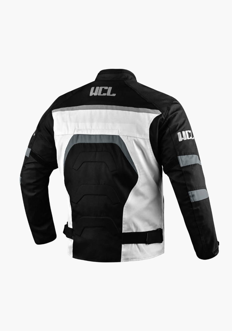 GCL Conqueror Armoured Motorcycle Textile Jacket - Grey