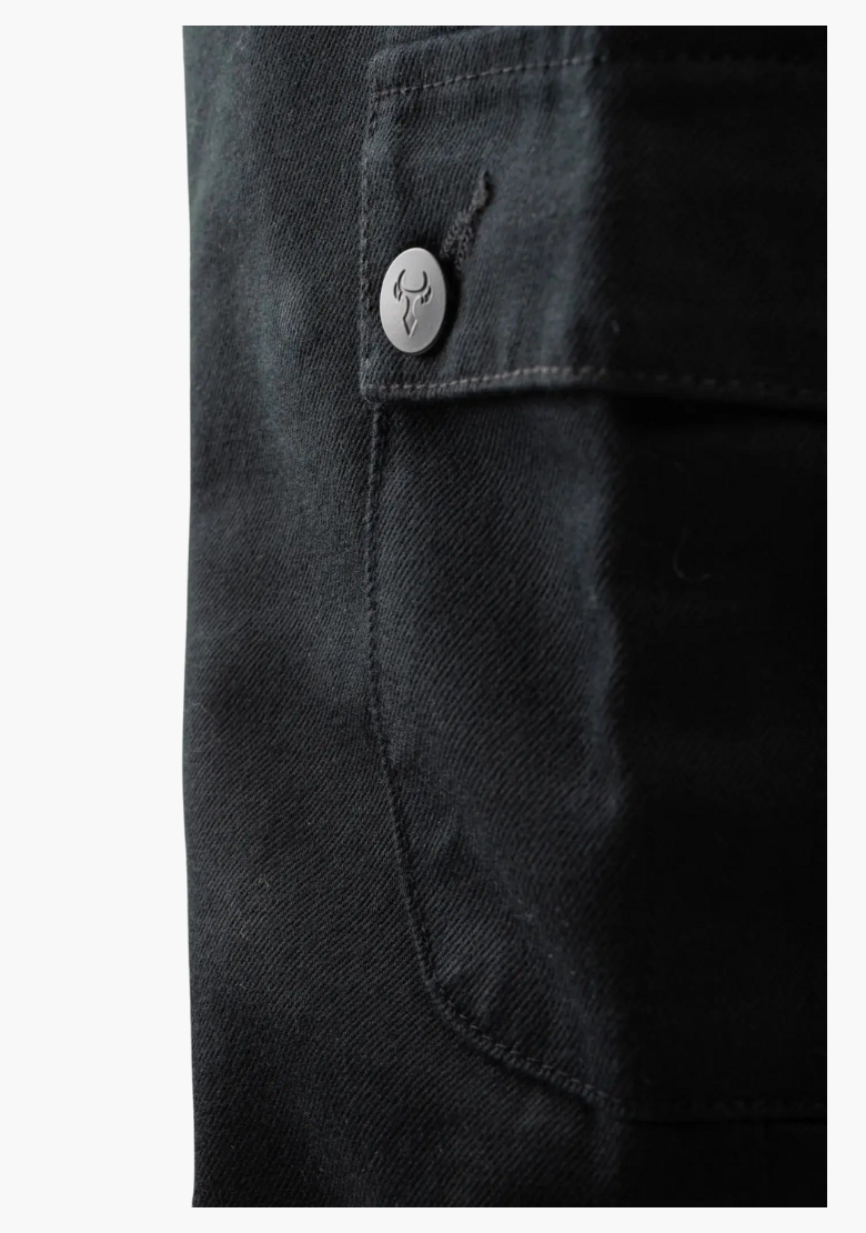 MENS TACTICAL RANGER BLACK EASY KEVLAR LINED RIDING PANTS - Bull-it X GCL