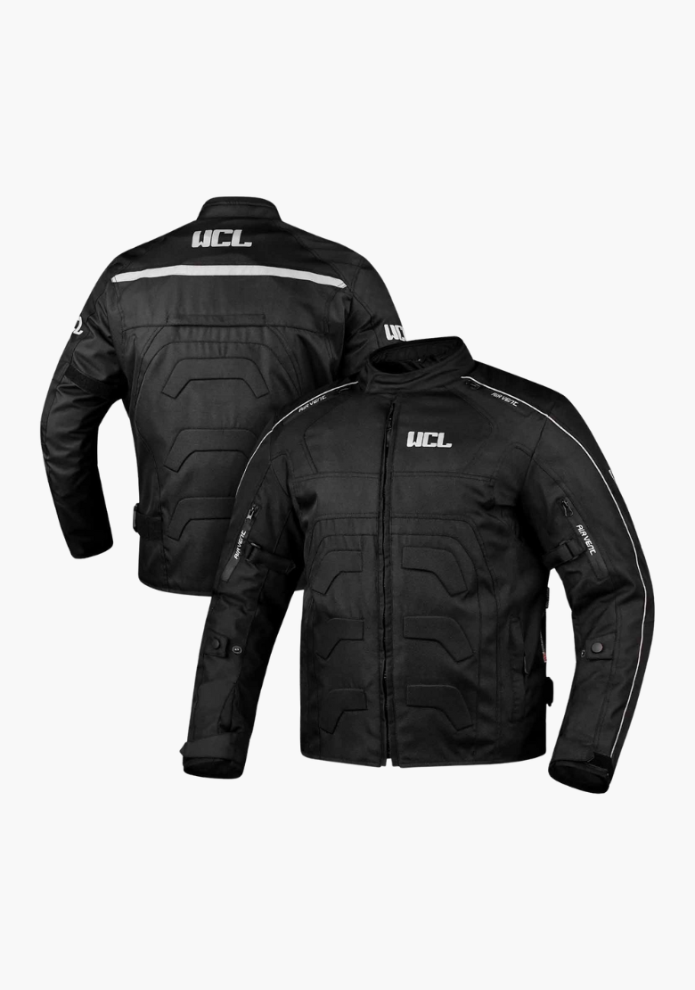 GCL Conqueror Armoured Motorcycle Textile Jacket - Black