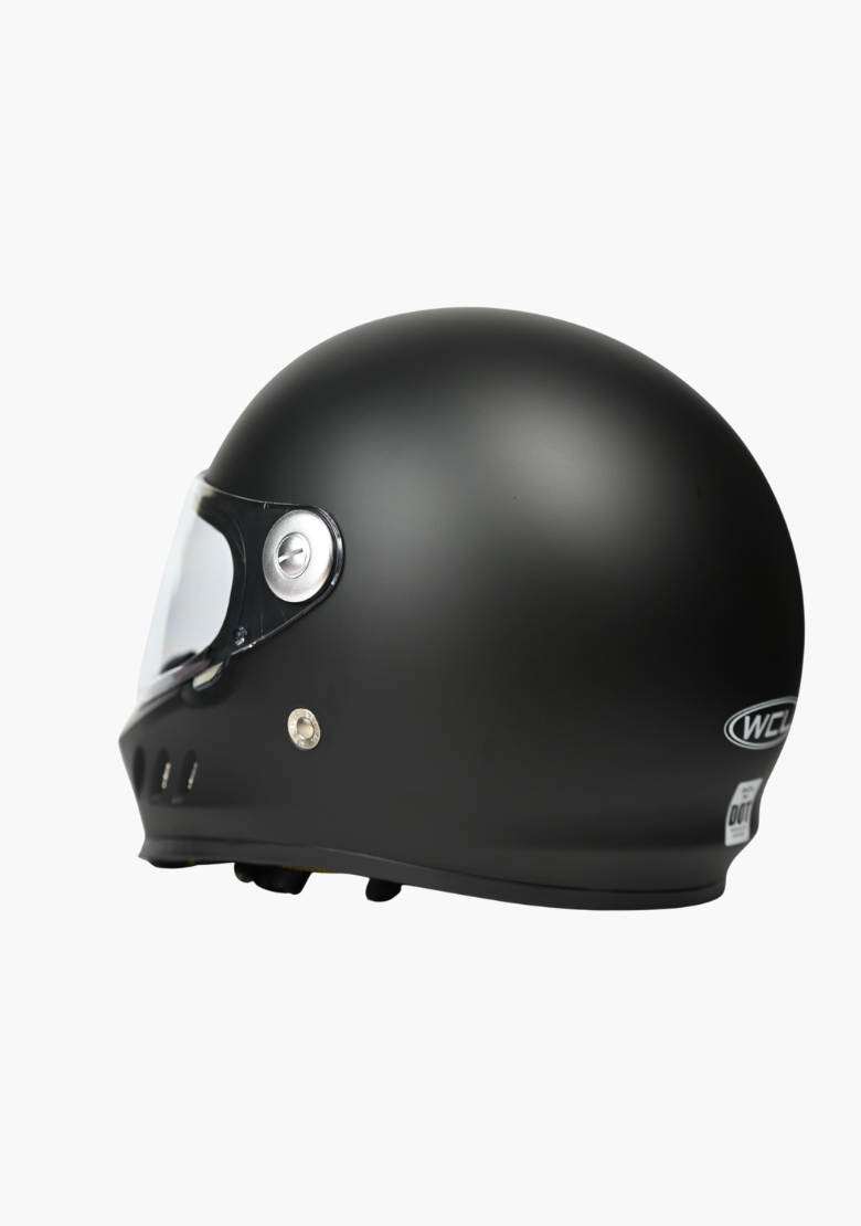 GCL 788 Full Face Motorcycle Helmet -  Quick Release Buckle, AS/NZS and ECE Approved - Mattblack