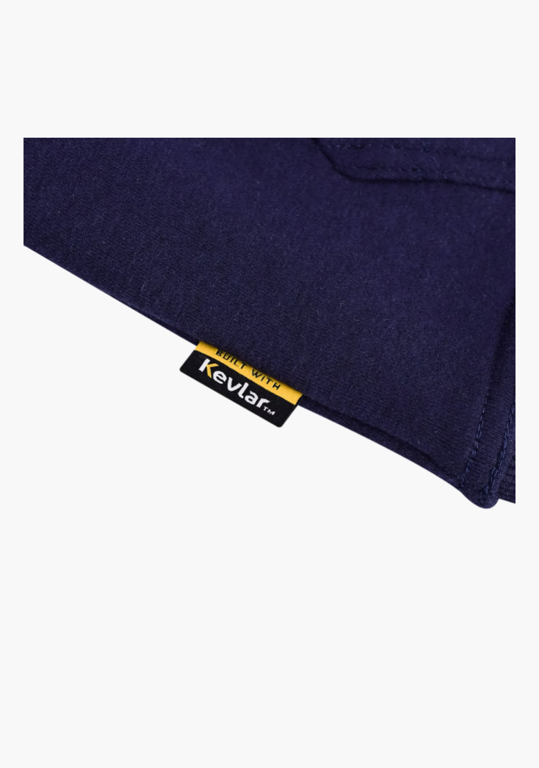 WCL Armoured Kevlar Lined Motorcycle Riding Hoodie w/t CE Level 1 Armor - Navy Blue (Copy) WCL Helmet