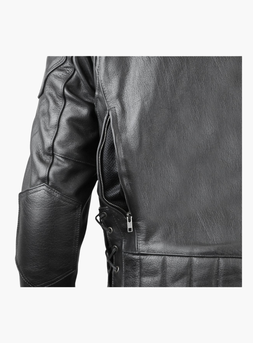 GCL Cowhide Leather Classic Vented Racer Jacket