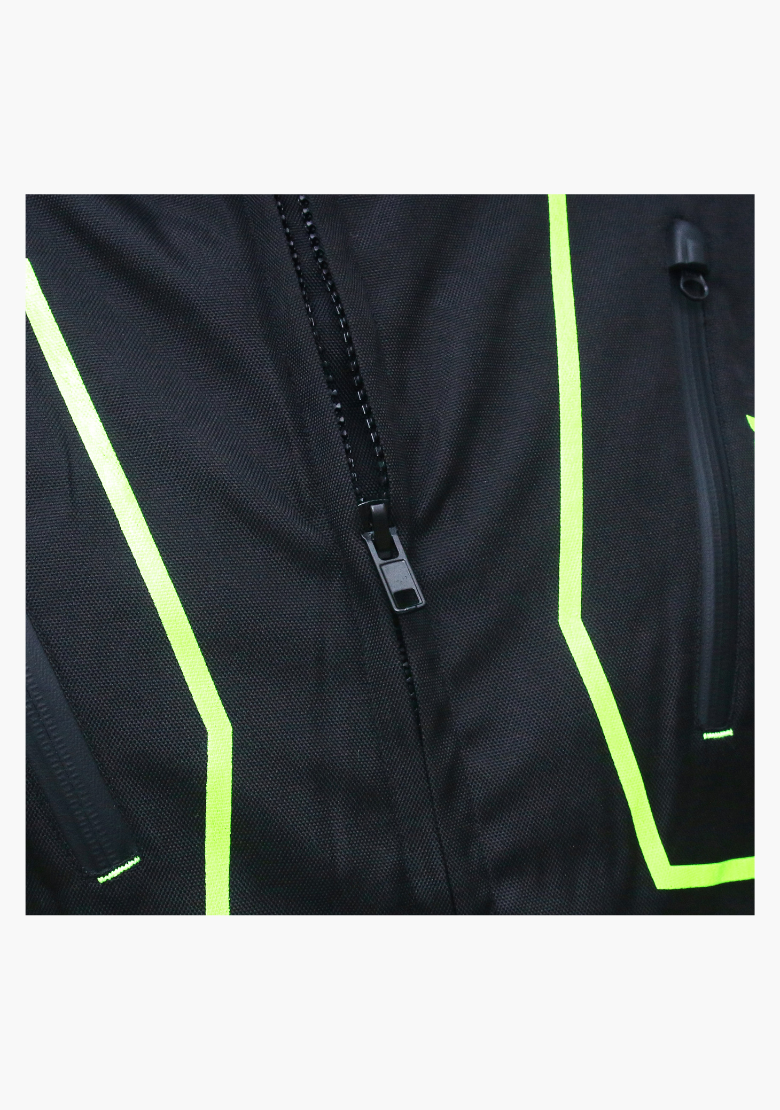 GCL Invader Armoured Motorcycle Textile Jacket - Green