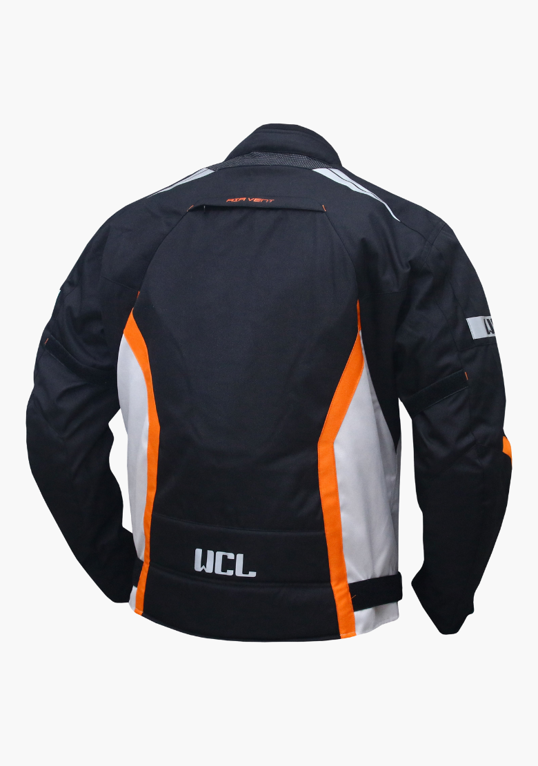 GCL Invader Armoured Motorcycle Textile Jacket - Orange