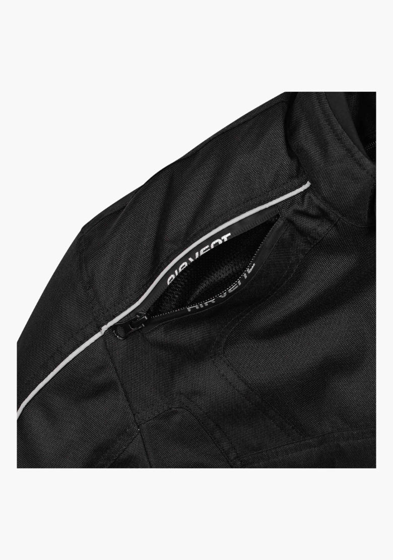 GCL Conqueror Armoured Motorcycle Textile Jacket - Black